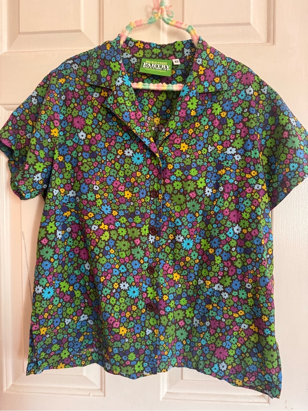 Big Bud Press Pantry Button-up in Moss Blossom 2.0